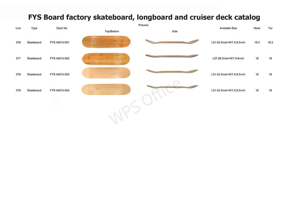 FYS Board factory deck series 9