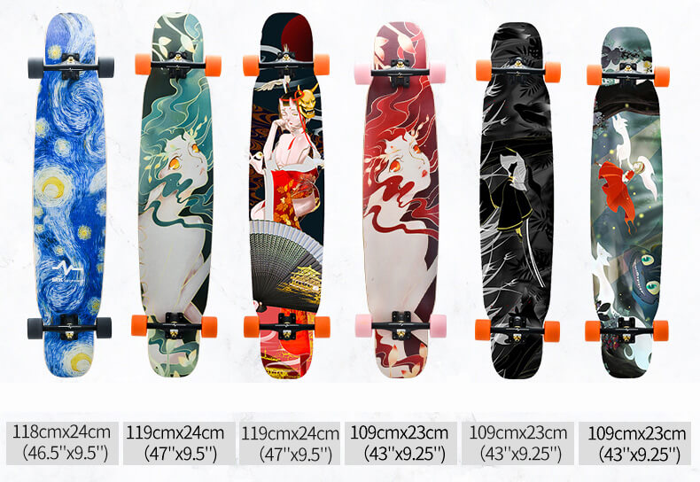 wholesale longboard with various printing